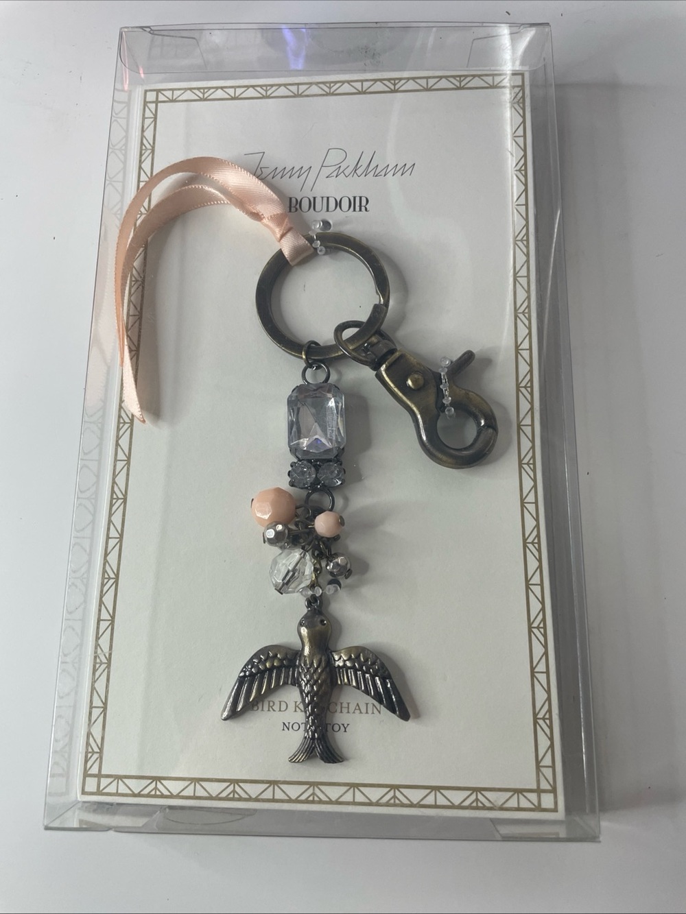 Brand New Sealed Jenny Peckham Boudoir bird keychain Collectible Womens Keychain